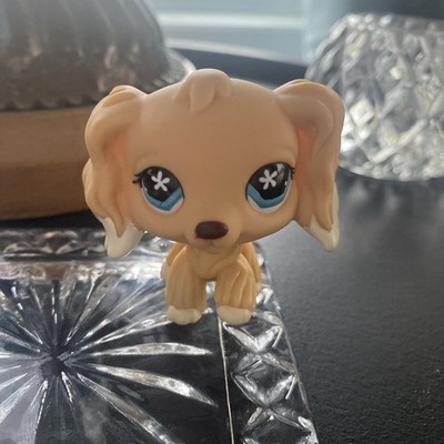 Littlest Pet Shop LPS #748 Blonde Cocker Spaniel Dog