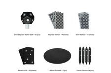 Universal 6mm 3D Scanning Accessory Kit  Turntable, Marker Balls, Cards, Columns