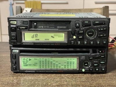 当時物　ケンウッド　カセットKDC-X77 & CD KDC-G77 デッキ s-l400.jpg