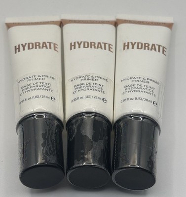 3 pack MAKEUP REVOLUTION Hydrate Primer - Sealed - .95 OZ