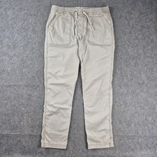Marine Layer Pants Mens Large Beige Saturday Slim Fit Drawstring Outdoor Beach