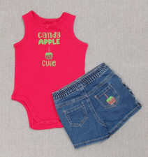 Short Set Garanimal Toddler Girls Size 24 mo Tank Top Fasteners Image Homemade