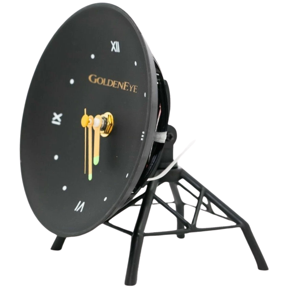 GoldenEye 1995 Satellite Dish Desk Clock – James Bond 007 Movie Promo ...