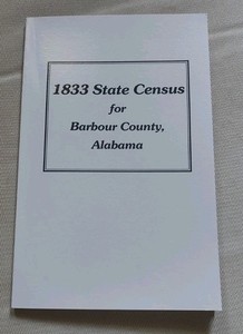 1833 State Census For Barbour County Alabama
