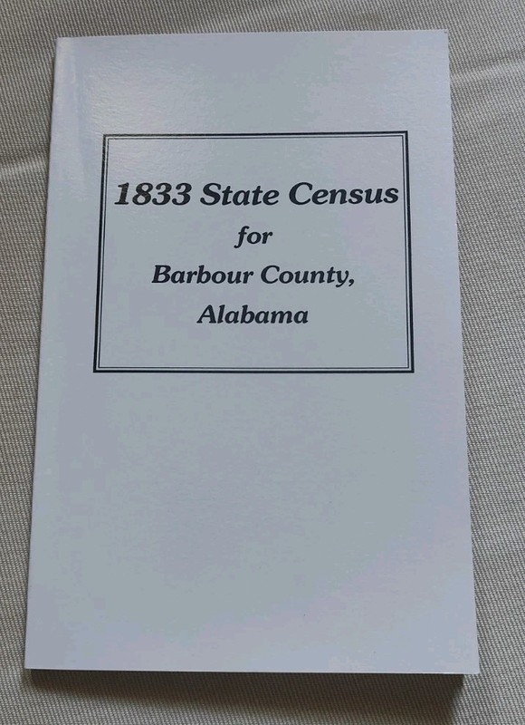 1833 State Census For Barbour County Alabama