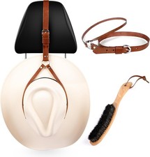 Cowboy Hat Rack for Pickup Trucks Loop-Around Buffalo Leather Cowboy Hat Hange
