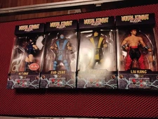 McFarlane Toy's MORTAL KOMBAT KLASSIC KITANA/LIU KANG/SCORPION/SUB ZERO FIGURES