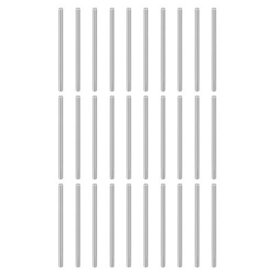 50 Stück Dübelstifte M1,5 (1,5mm) x 30mm Edelstahl für Regalstützstifte