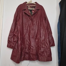 Centigrade Burgundy Genuine Leather Car Coat ...