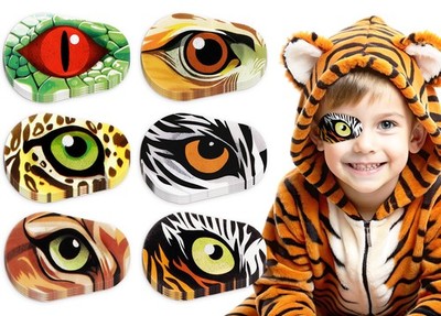 120Pcs Animal Theme Adhesive Eye Patch Breathable Kid Light Blocking Eyepatch...