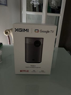 XGIMI Halo+ Full HD Beamer (1080p)   Google TV, Netflix, Akku   Top Zustand