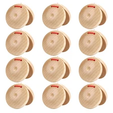 Wooden Castanet Percussion Instrument - 12PCS Hand Finger Castanets Party Fav...