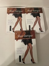 Sheer Intrigue Control Top Ultra Sheer Pantyhose - Off Black Sz C 54914 BOX OF 3