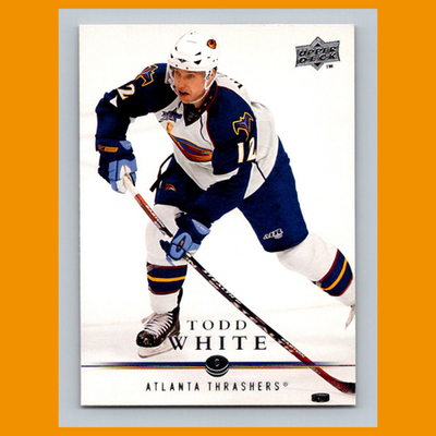 Todd White #191 2008-09 Upper Deck Atlanta Thrashers Hockey Card