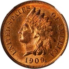 Indian Head Cent 1909 NGC MS64 Red! Amazing Red Color! Super Attractive near-Gem