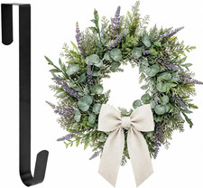 15" Wreath Hanger for Front Door, over the Door Wreath Hook