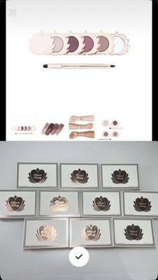 Lot Of 10 Blessed Beauty Natural Eyeshadow Set 0.05 oz Ethereal Eyes Rose Plum