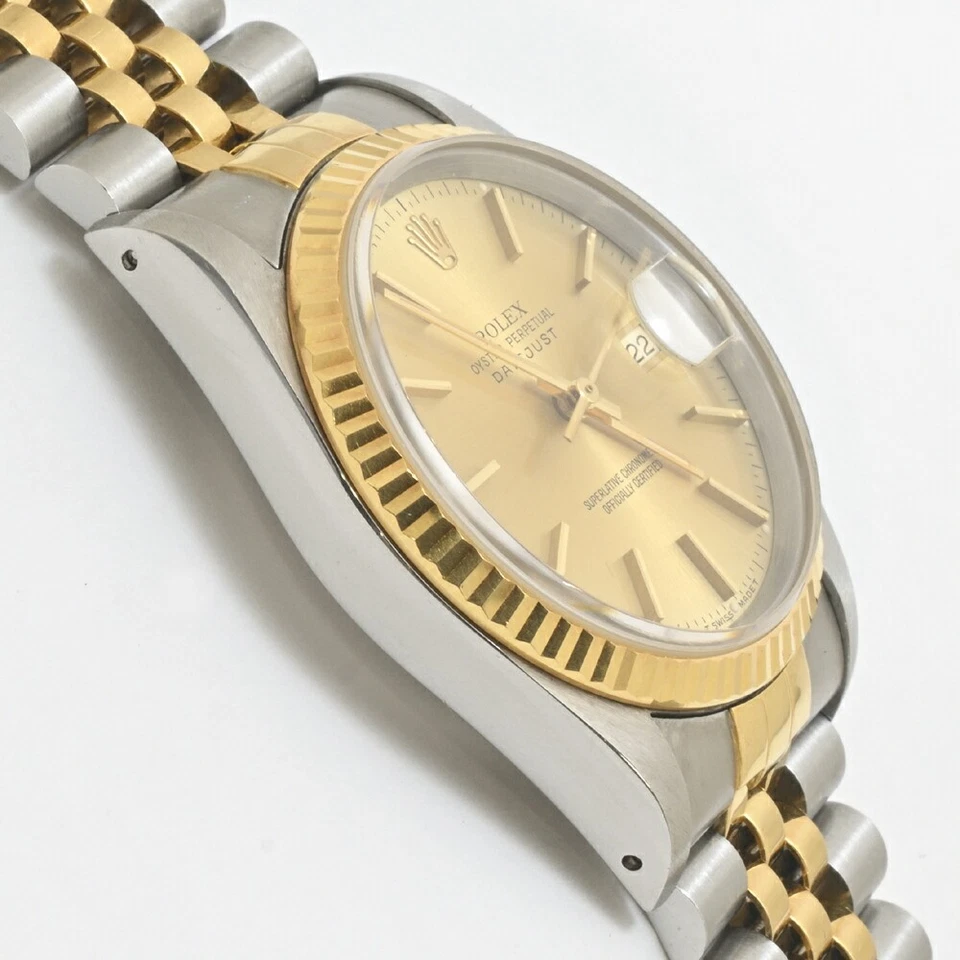 Reloj Hombre Rolex Datejust 16233 Serie X de Japón G1014 Foto 4 de 4