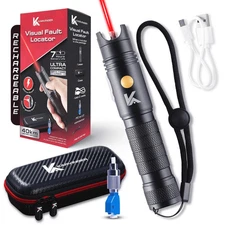 Rechargeable Visual Fault Locator 50mW 40km Fiber Optic Cable Tester