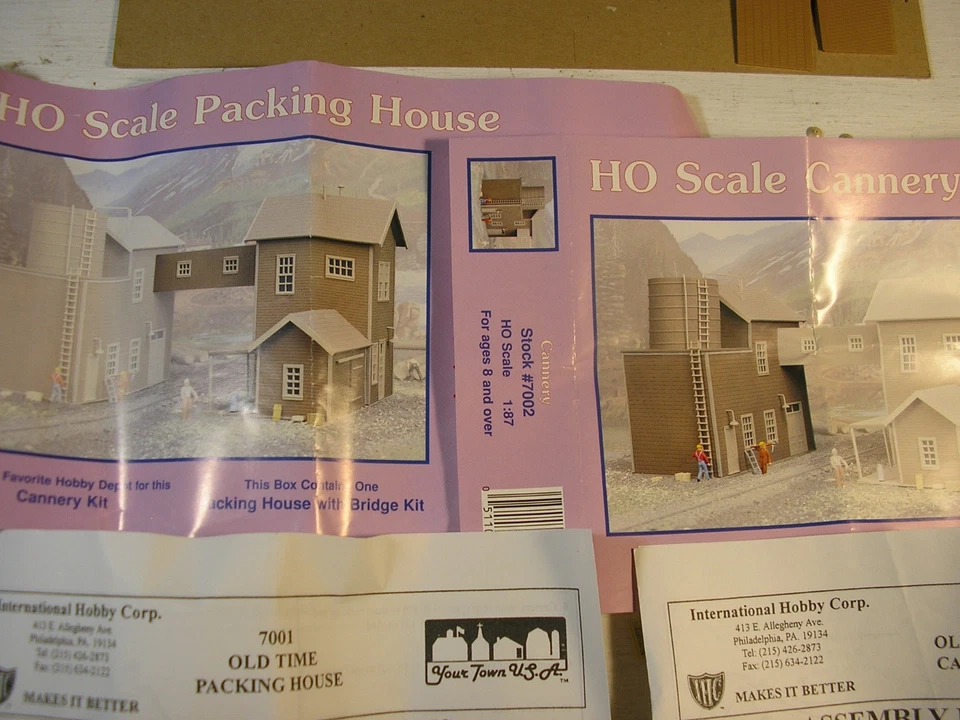 IHC #7001 & 7002 HO Packing House & Cannery Model Kits, Complete - Image 2 of 4