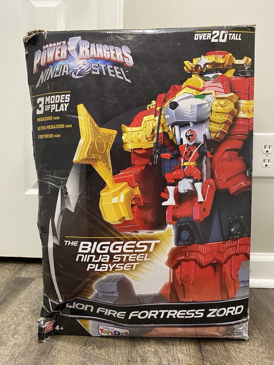 Bandai Power Rangers Ninja Steel Lion Fire Fortress Zord Playset
