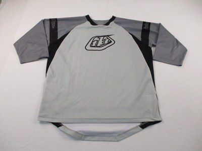 Troy Lee Designs Sprint Ultra Jersey Mens Large Gray Red 3/4 Sleeve