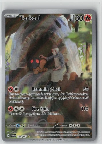 Torkoal Illustration Rare SV06: Twilight Masquerade 172/167 NM