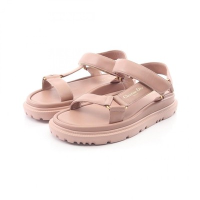 Christian Dior D-Wave Sandalen Leder Rosa #36,5 Gebraucht Damen