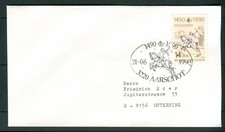 1990 Belgium Postal Service on Aarschot postmark cover. Courier on horse back