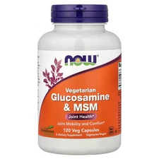 Now Foods Glucosamine  MSM Vegetarian 120 Veg Capsules GMP Quality Assured,