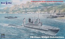Mikro Mir 72-026 1:72 Italian CB Class Midget Submarines WWII plastic model kit