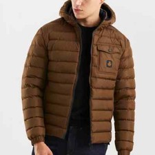 GIUBBINO uomo Jacket REFRIGIWEAR HUNTER PIUMINO MARRONE NUTHATCH PIUMA 2024 268€