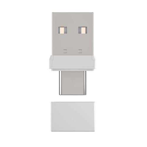 USB Type C 2 In 1 Mouse Jiggler Plug & Play Undetectable Mouse Shaker (White) - Photo 5/9