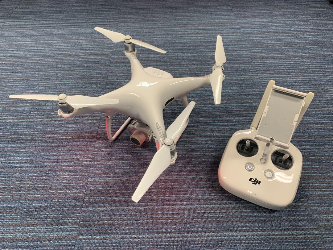DJI phantom 4 pro Drone White Operation Confirmed w/Case