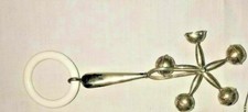 Sterling baby antique large Bell Rattle