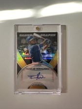 Teoscar Hernandez 2019 Panini Prizm 2/10 #GB-TH Game Ball Graphs Gold
