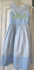 Copper Key Girls Dress Easter Spring Light Blue with Flowers Size 5