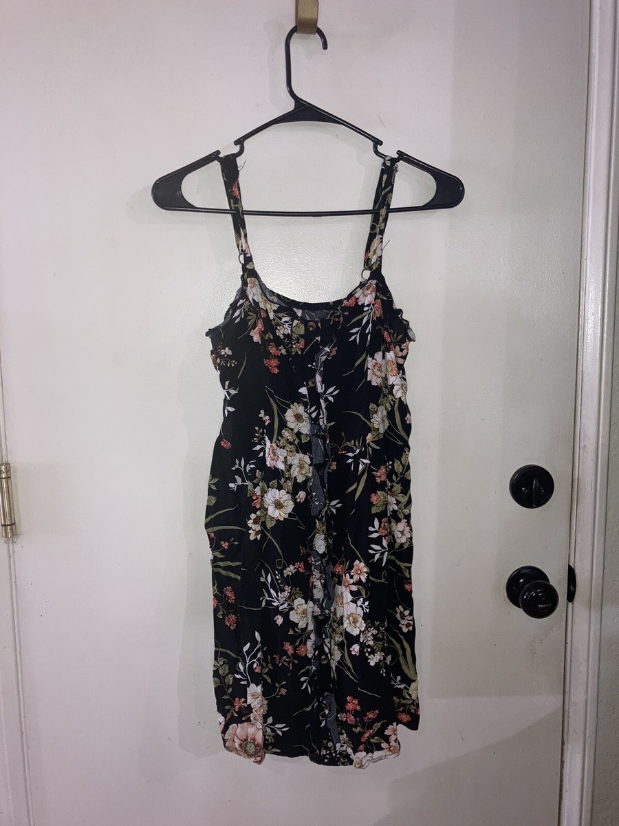 xhilaration black dress Women’s Xhilaration Black Floral Dress Small