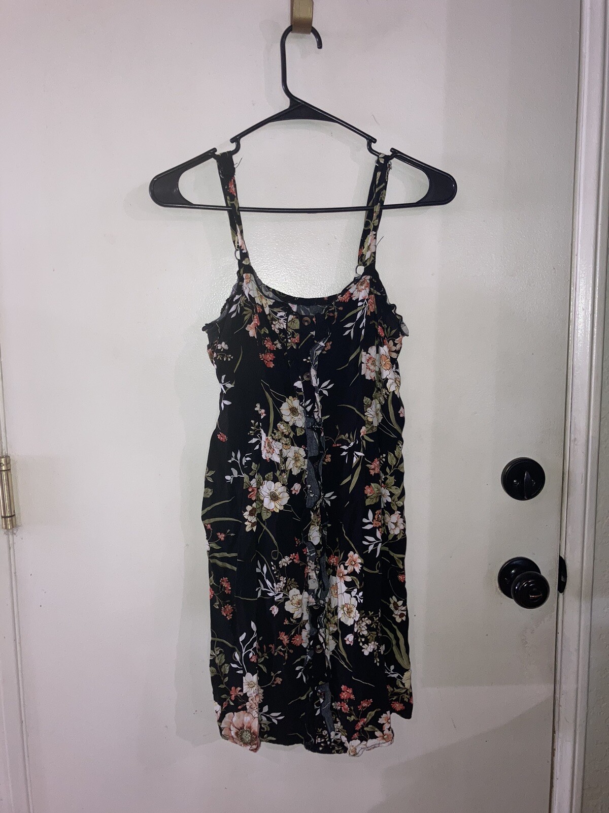 Women's Xhilaration Black Floral Dress Small