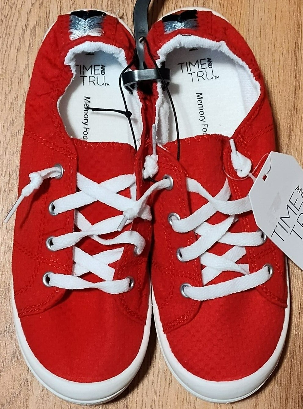 Back Slip On Time And Tru Scrunch Back Canvas Sneaker Time And Tru