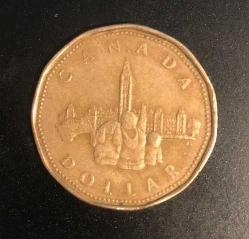 1867-1992 Canadian Parliament/Confederation 125th Anniver Loonie One Dollar Coin