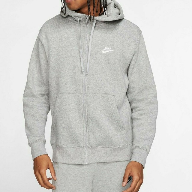 nike club swoosh full zip hoodie