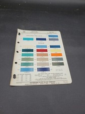 1959-1961 Ditzler International Truck Studebaker Paint Chip Swatch Sheet