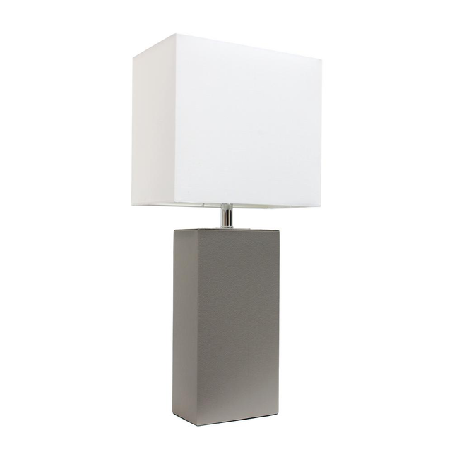 gray table lamp shade