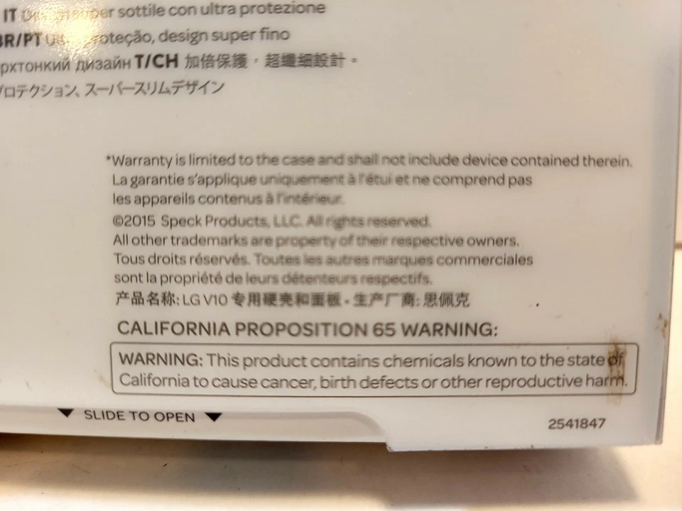 Funda Speck Mightyshell LG V10 negra gris pizarra para teléfono celular fuerte Foto 3 de 4