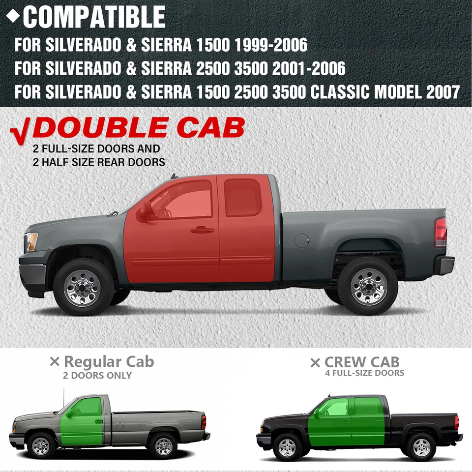 Running Boards Side Steps for 1999-2006 Chevy Silverado & GMC Sierra 1500 Foto 2 de 4