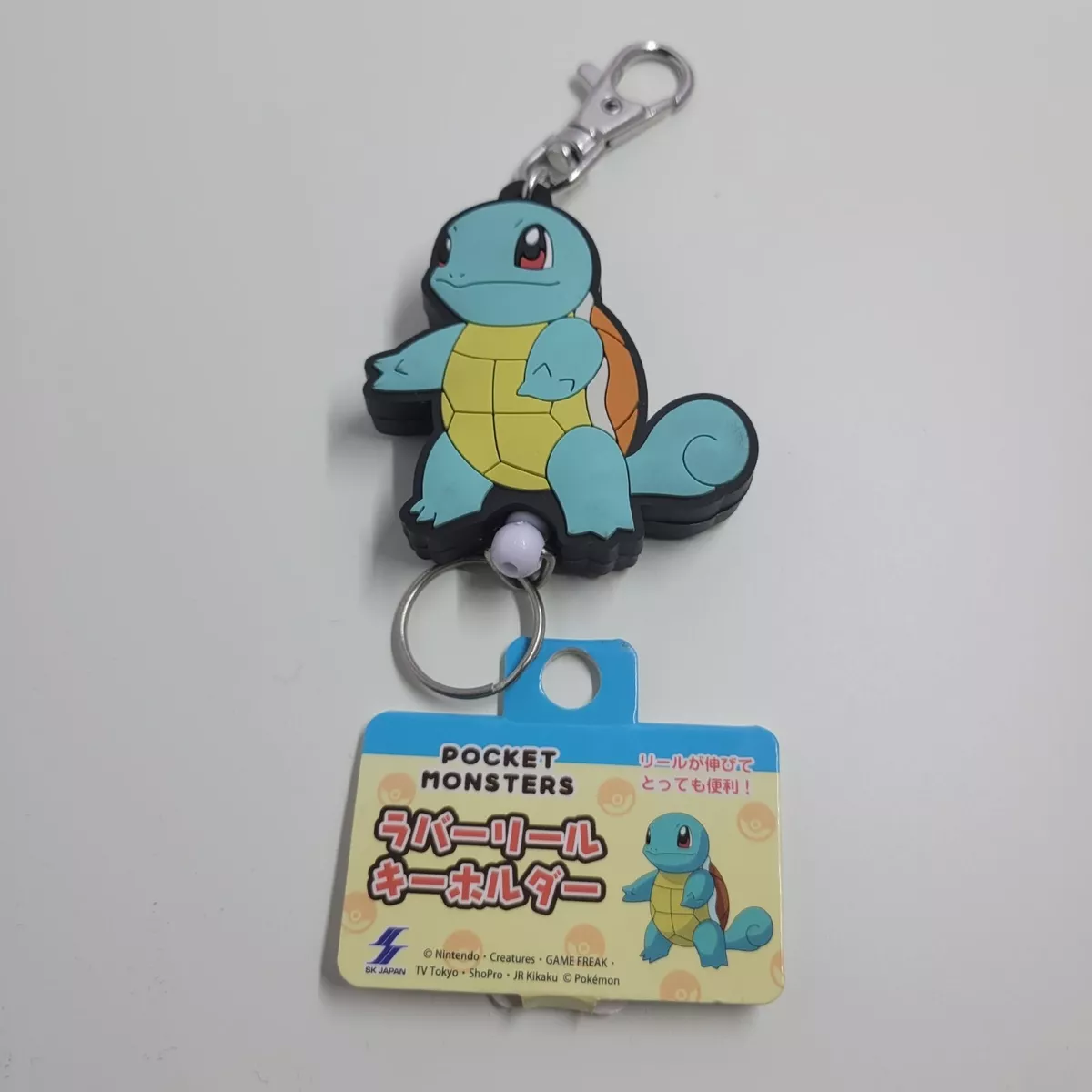 Pocket monster Rubber keychain reel / nintendo pokemon keychain