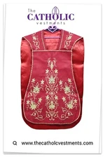 Fiddleback Vestment & Mass Sets - Red