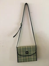 Daks London Crossbody Bag Plaid Check Beige Handbag Multicolor