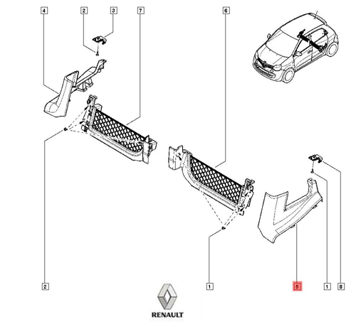 Gancio Traino Copertura Per Audi A4 8K S-LINE 2012-2015 - Tappo Paraurti Anteriore 8K0807241E Gancio Traino Auto - 3